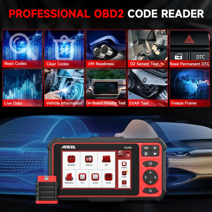 OBD2 Lezer – Auto Scanner – Diagnosetool – Foutcode Lezer – Full OBD2 Reader Scanner – 4-Systeem Diagnose – Draadloze Wi-Fi Verbinding