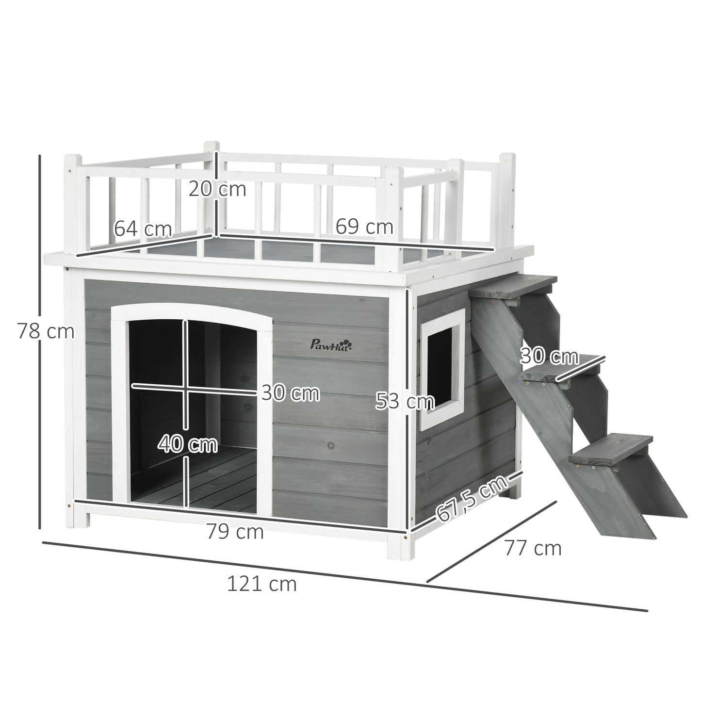 2-delige Zitgroep – Opvouwbare Eettafel – Inklapbare Stoelen – Balkonset – Compacte Tuinset – Wit Met Natuurlijke Houttinten – Ruimtebesparend – Stevige Afmetingen 110x70x75 cm