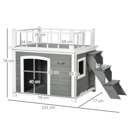 2-delige Zitgroep – Opvouwbare Eettafel – Inklapbare Stoelen – Balkonset – Compacte Tuinset – Wit Met Natuurlijke Houttinten – Ruimtebesparend – Stevige Afmetingen 110x70x75 cm