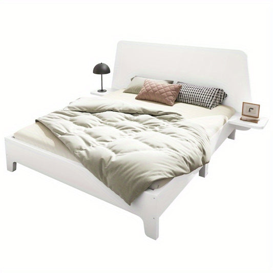 Bedframe – Tweepersoonsbed – Platformbed – Opbergbed – Modern bed – Ruimtebesparend ontwerp – 160x200 cm – Stevige Niet-Houten Constructie
