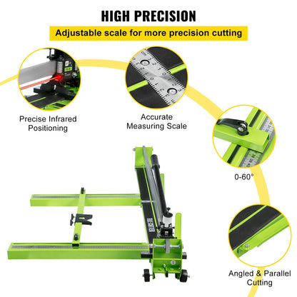 Tegelknipper – Tegelsnijder – Tegelsnijmachine – Handmatige Tegelknipper – Keramische Tegelknipper – Stalen Frame – Lasergeleider & Extra Snijwieltje