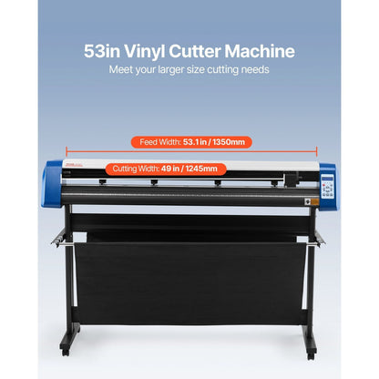 Contour Vinyl Cutter – Vinylsnijmachine – Snijplotter – Plotter – Vinylplotter – Zwart – Ingebouwd Optisch Oog – Snijbreedte 126 cm