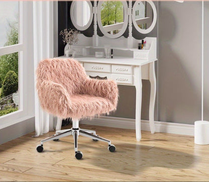 Bureaustoel – Office Chair – Draaistoel – Bureaustoelen – Stoel – Verstelbare Hoogte – Ergonomische Pluche Bekleding