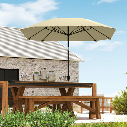 Parasol – Tuinparasol – Balkonparasol – Stokparasol – Waterafstotende Parasol – 2,3 Meter – Verstelbaar Met Kurkentrekker
