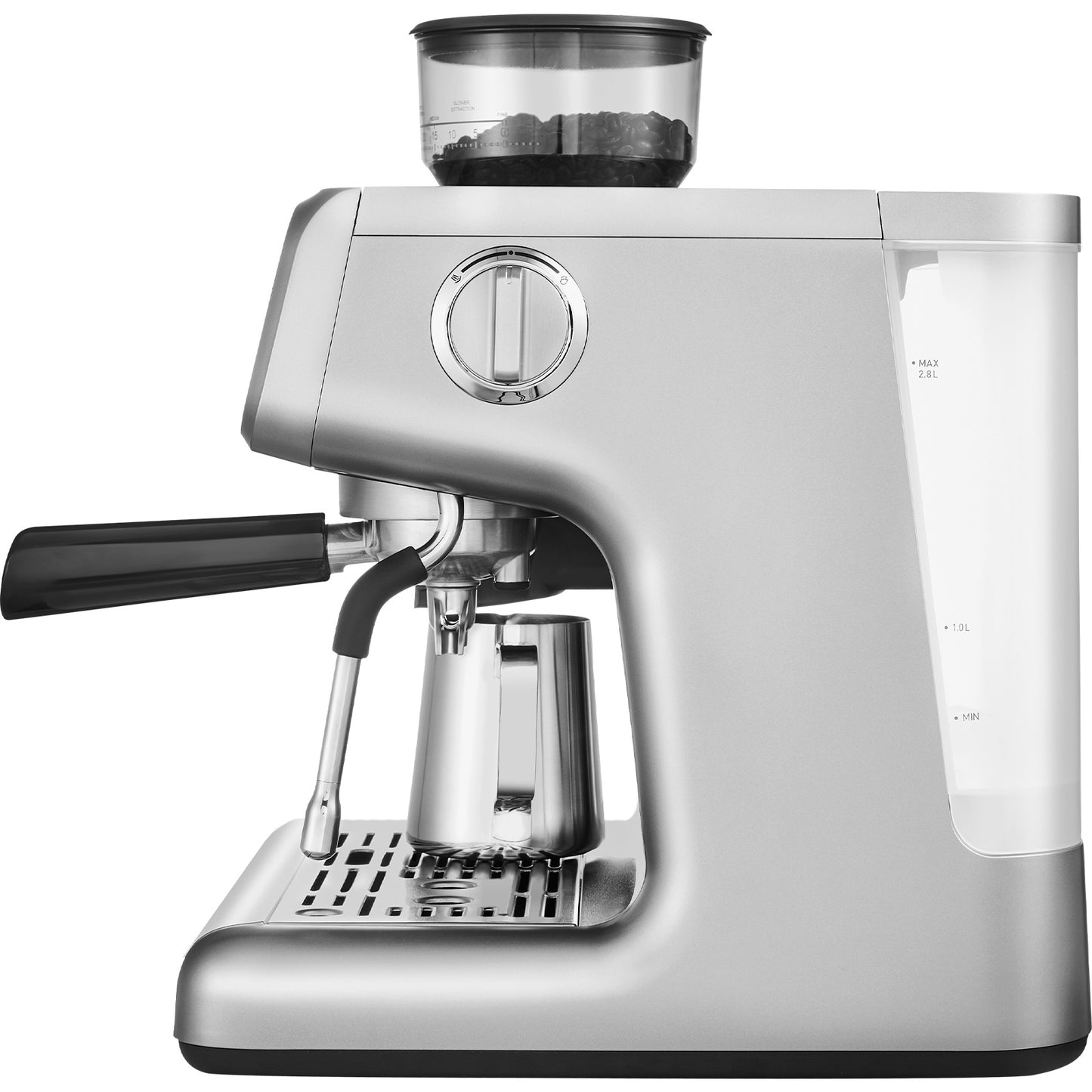 Espressomachine – Koffiemachine – Koffiezetapparaat – Cappuccinomachine – Halfautomaat – Ingebouwde Koffiemolen – 15 Bar Pomp – Afneembare 2,8L Watertank