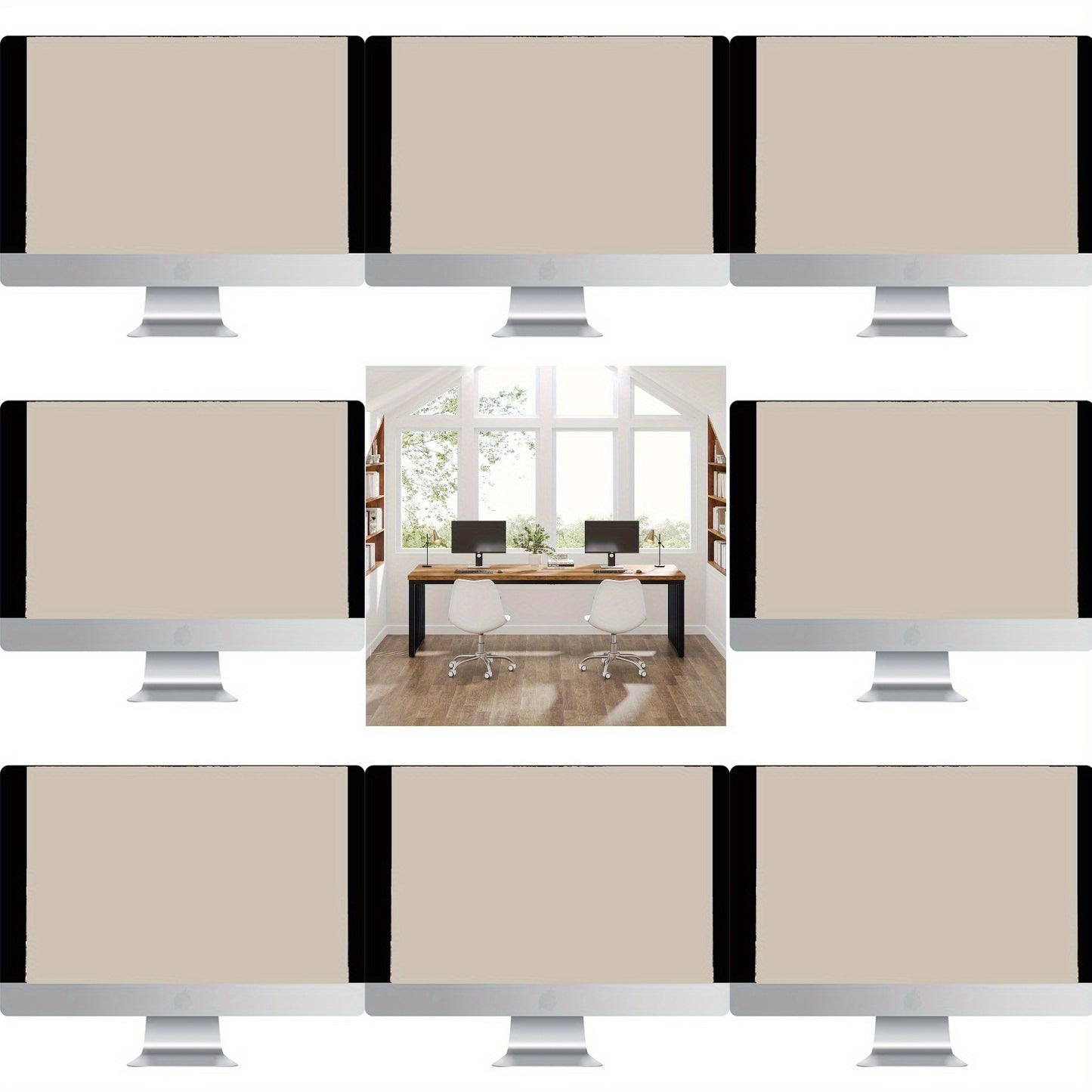 Computertafel – Bureau – Werkplek – Bureaumeubel – Thuiswerkplek – 180 cm Extra Ruim – Robuust Gepoedercoat Stalen Frame – Dik MDF Tafelblad