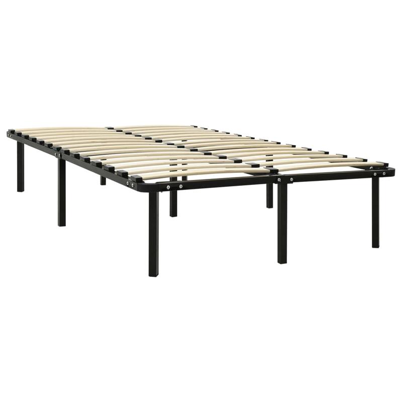 Bedframe Metaal Zwart – Bedframe Metalen – Opklapbed – Logeerbed – Slaapbank – Ruimtebesparend Ontwerp – 140x200 cm – Stevig en Modern