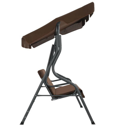 Schommelstoel – Relaxstoel – Schommelbank – Fauteuil – Tuinstoel – Ruim 170x110x153 cm – Duurzaam Weerbestendig Bruin