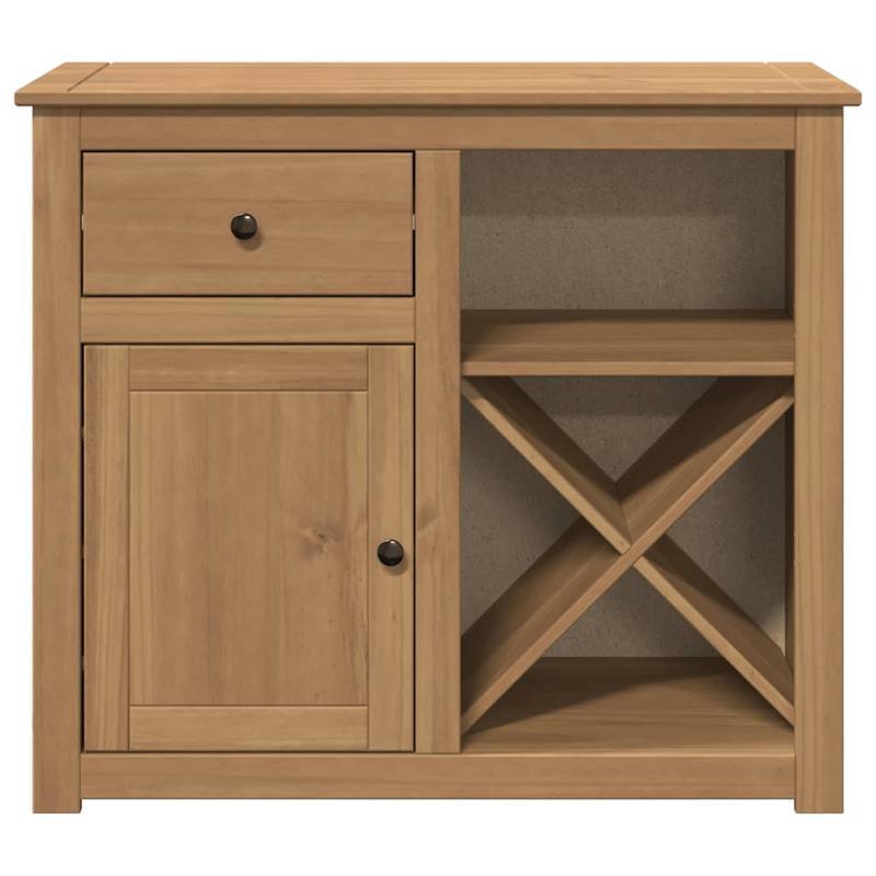 Dressoir – Sideboard – Opbergkast – Ladekast – Commode – Massief Grenenhout – 93x40x80 cm – Verwijderbare Lade