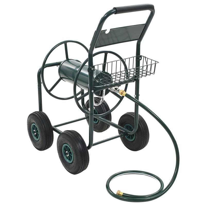 Dierenwagen – Huisdierwagen – Hondenwagen – Kattenwagen – Transportkar – Stalen Frame – 4 All-Terrain Wielen – Groen