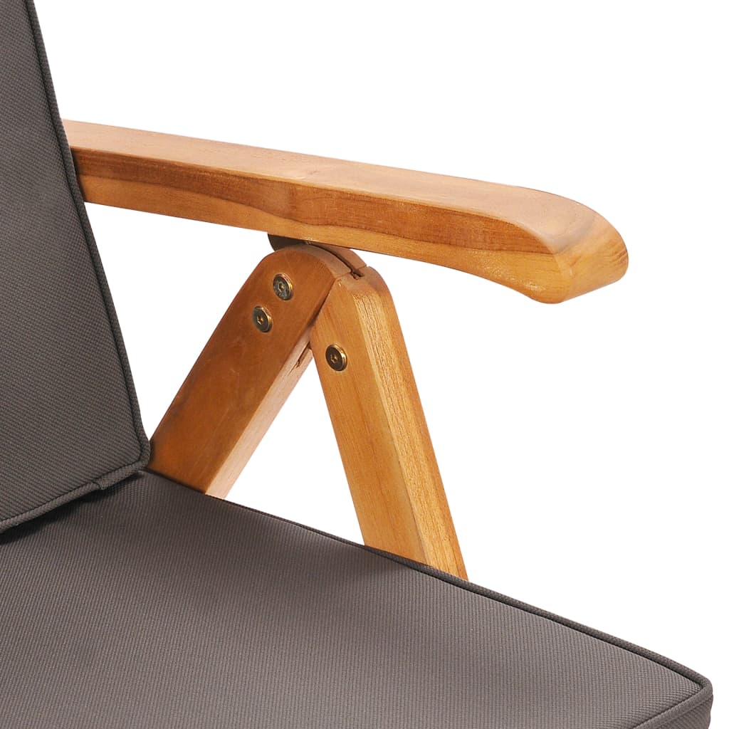 Tuinset – Tuinmeubelen – Diningset – Loungeset – Bistroset – 6-Delig – Teak Hout – Verstelbare Rugleuningen