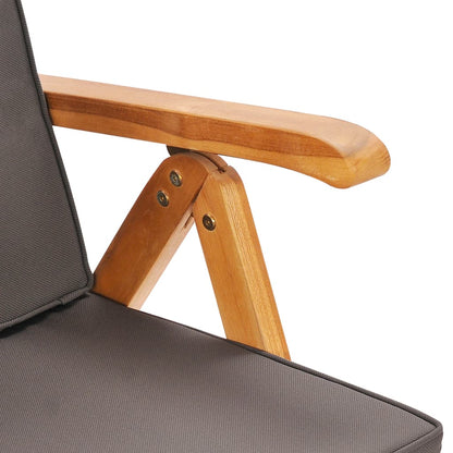 Tuinset – Tuinmeubelen – Diningset – Loungeset – Bistroset – 6-Delig – Teak Hout – Verstelbare Rugleuningen