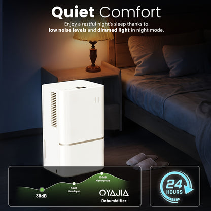 Luchtontvochtiger – Ontvochtiger – Dehumidifier – Vochtvreter – Vochtopnemer – 14L per dag – Wifi & Digitaal Vochtigheidsdisplay