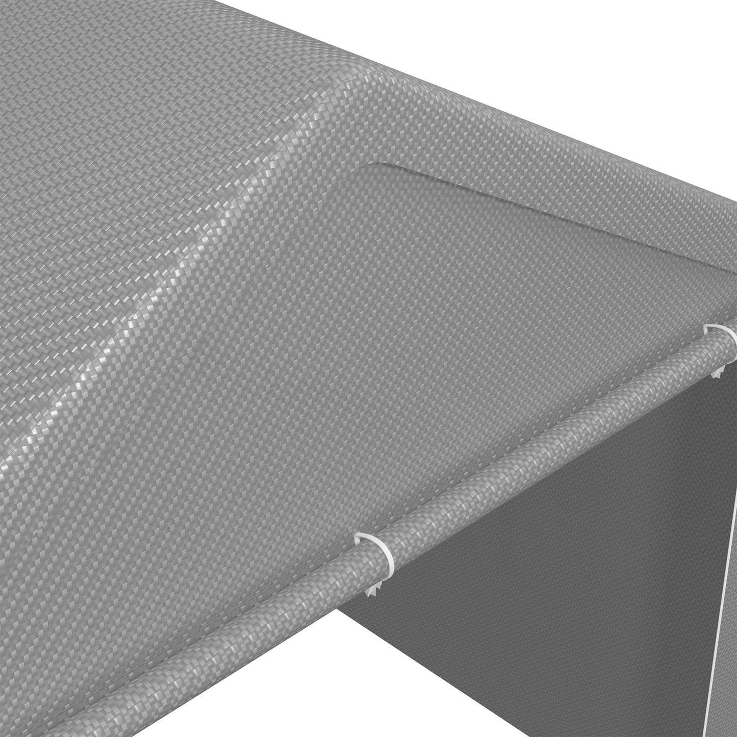 Opvouwbare Opslagtent – Tuinkantoor – Garage Tent – Feesttent – Buitenschuur – 4x6 Meter – Stevig Gegalvaniseerd Staal – Rolluiken Met Rits