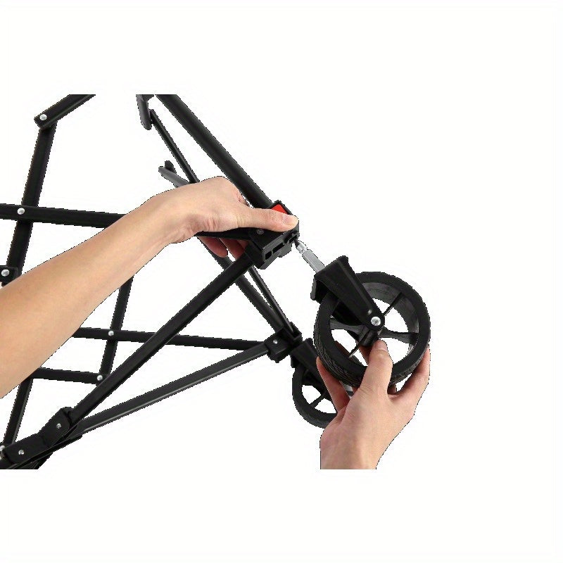 Opvouwbare Bolderwagen – Vouwkar – Transportwagen – Trolley – Bolderkar – Stevig Stalen Frame – Grote All Terrain Wielen