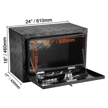 Aluminium Opbergbox Onder Voertuig – Gereedschapskist – Opslagbak – Opbergtank – Laadruimtebox – Waterdicht – 24x17x18 Inch Schrobbestendig