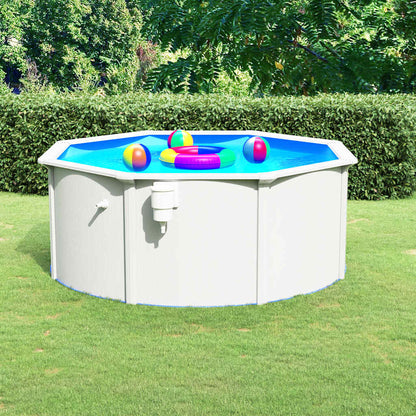 Zwembad – Opzetzwembad – Buitenzwembad – Familiezwembad – Kinderzwembad – 300 x 120 cm – Stalen Frame Met Winterbestendige PVC-Bekleding