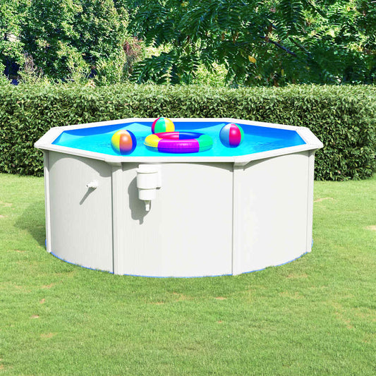 Zwembad – Opzetzwembad – Buitenzwembad – Familiezwembad – Kinderzwembad – 300 x 120 cm – Stalen Frame Met Winterbestendige PVC-Bekleding