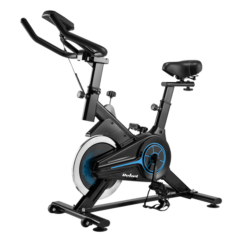 Spinningfiets – Hometrainer – Fitnessfiets – Indoorbike – Trainingsfiets – Verstelbaar Zadel en Stuur – LCD Scherm met Hartslagmeter