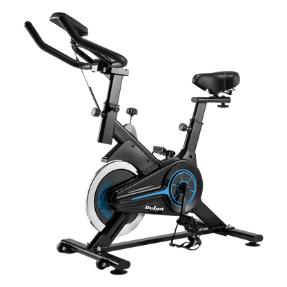 Spinningfiets – Hometrainer – Fitnessfiets – Indoorbike – Trainingsfiets – Verstelbaar Zadel en Stuur – LCD Scherm met Hartslagmeter