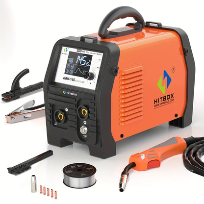 3-in-1 MIG Lasapparaat – 3-in-1 Lasmachine – MIG TIG Elektrode Lasser – Gasloos Lasinverter – 145A Lasstroom – LED Display & Thermische Bescherming