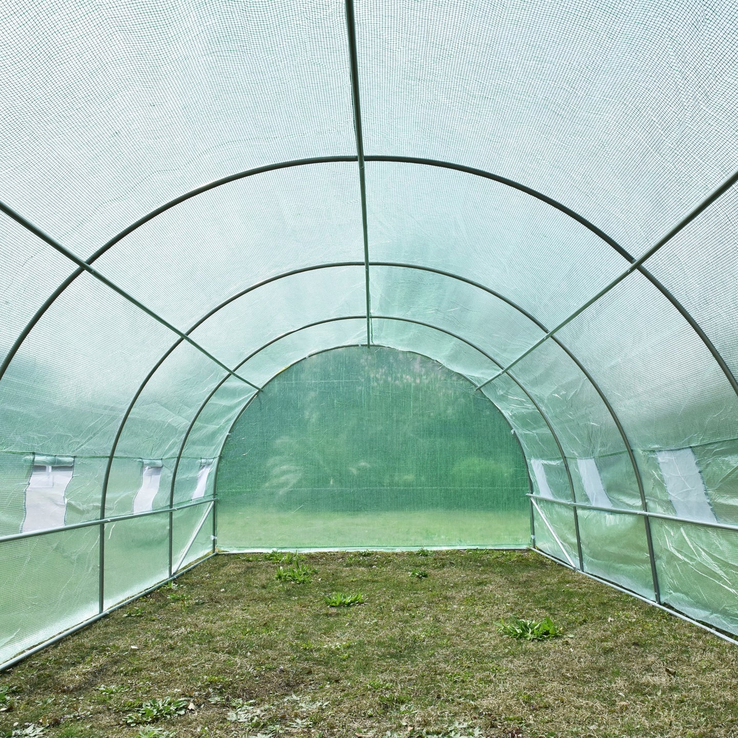 Kas – Kasje – Kweekkas – Tuinkas – Kasteeltunnel – Stevig Stalen Frame – Waterafstotende Transparante Folie 595x300x200 cm