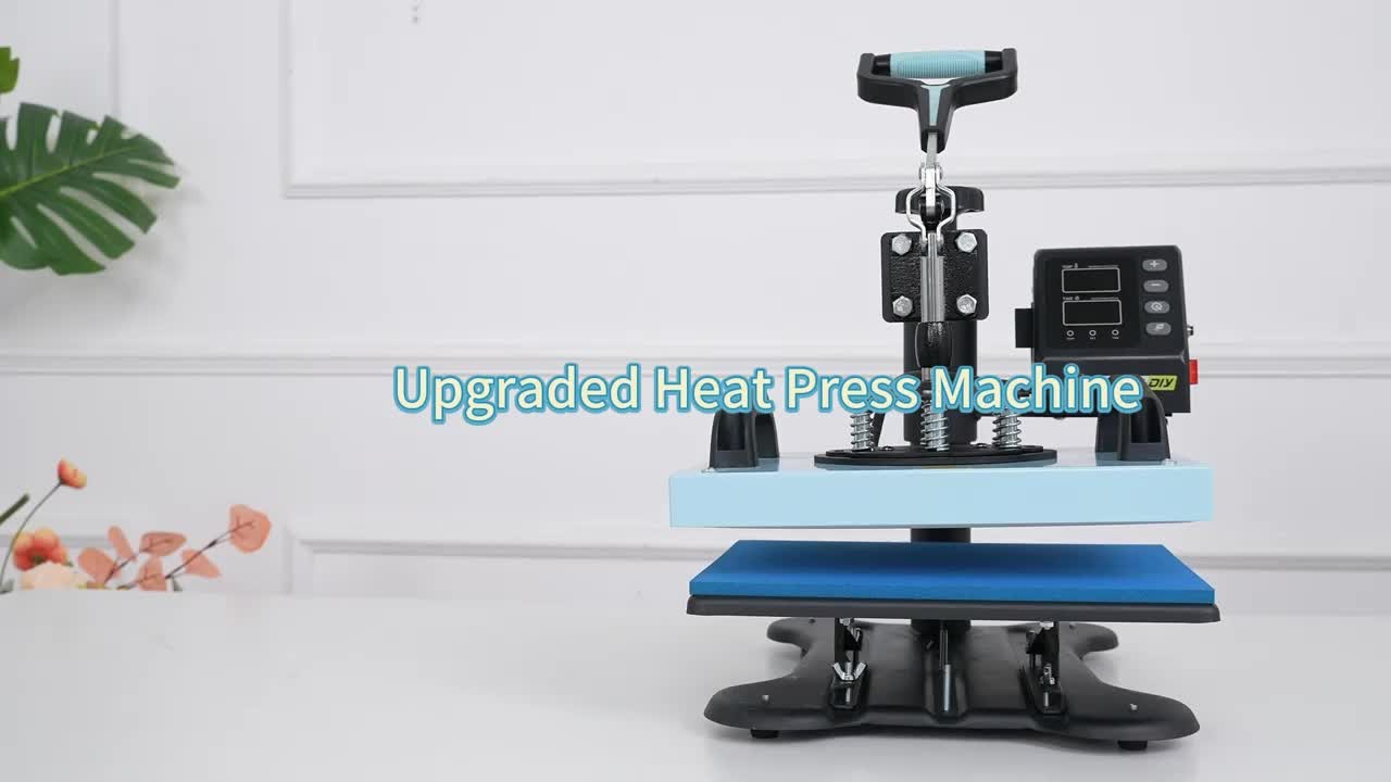 Transferpers – Hittepers – Heat Press Machine – Warmtepers – Drukpers – 12x10 Inch – Aluminium Legering – Digitale Temperatuurregeling
