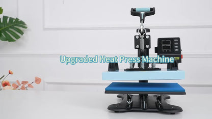 Transferpers – Hittepers – Heat Press Machine – Warmtepers – Drukpers – 12x10 Inch – Aluminium Legering – Digitale Temperatuurregeling