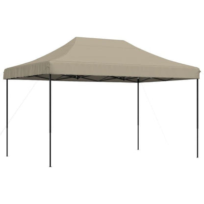 Collapsible Pop-Up Party Tent 440X292X315 Cm in Taupe Color