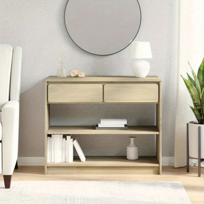 1pc Wandtafel SAUDA Wooden Sideboard, Solid Teak Wood, Freestanding Storage Cabinet with Shelves, 89.5x36.5x73 cm, Versatile for Various Rooms, with No Metal Braces, for Standing Shelf, Standing Shelf