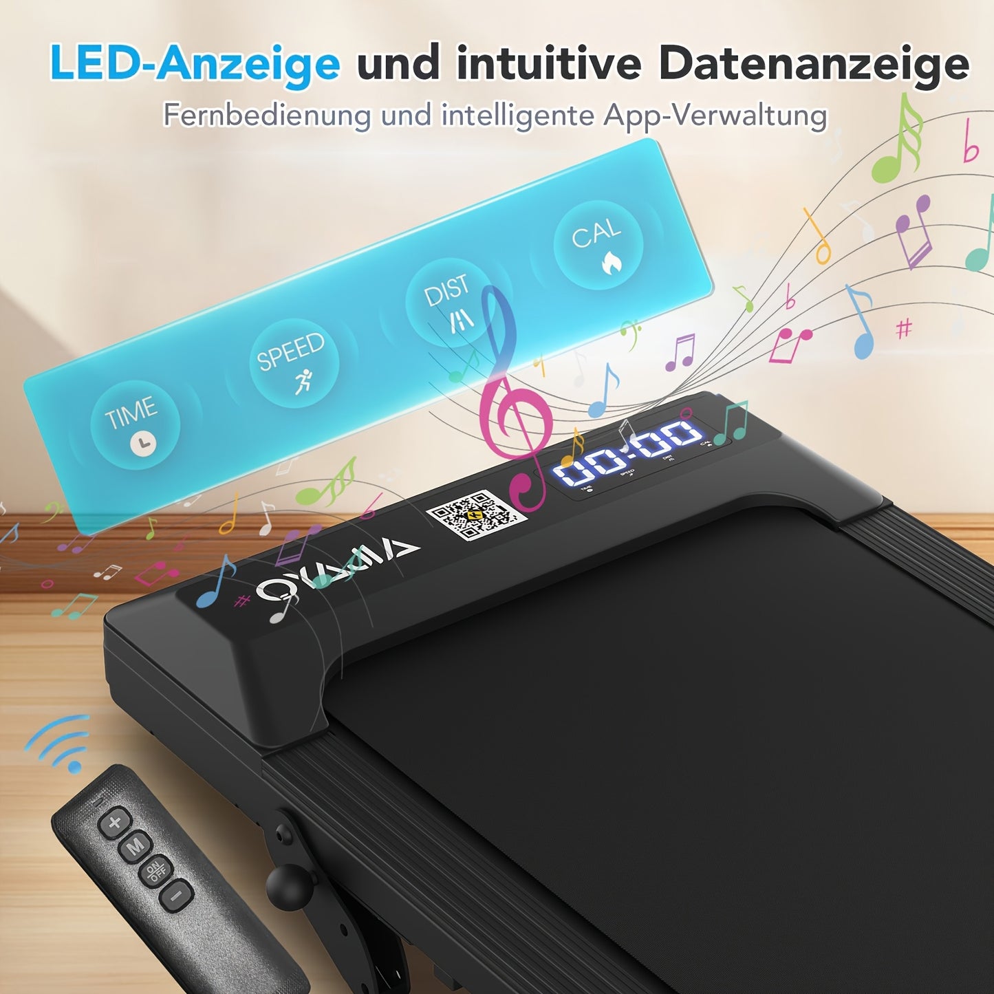 Loopband – Desk Treadmill – Wandelband – Loopmachine – Fitnessband Zonder Leuningen – Compact & Stil – 39x90 cm Loopvlak