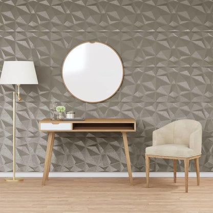 48 Wall Panels Diamond 12 Square Meters 50X50 Cm XPS Concrete