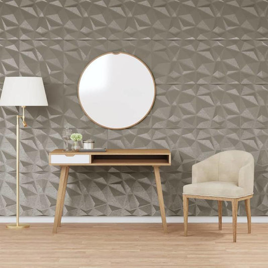 48 Wall Panels Diamond 12 Square Meters 50X50 Cm XPS Concrete