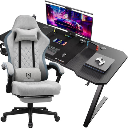 Gamingbureau – Gamebureau – Gaming Desk – Computertafel – Game Bureau – Ergonomisch Ontwerp – Krasbestendig Blad