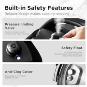 Snelkookpan - Snelkookpannen - Snelkookpan - Multikookpannen - 9 in 1 Elektrische Drukpan - 12 Voorinstellingen - met Anti-aanbakpan, Yoghurtmaker, Rijstkoker Sauteren, Stomen