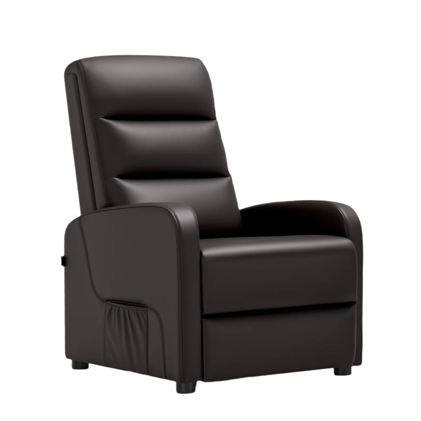 Relaxstoel - Relaxstoelen - Stoelen - Loungestoel - TV Stoel - met Voetsteun - en Kussen - Verstelbare Rugleuning - Comfortabele - PU Leer - 160° Ligstand - Voor Woonkamer - Slaapkamer - Thuisbioscoop - Bruin