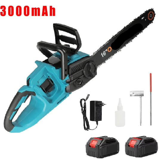 Kettingzaag - Snoeizaag - Takkenzaag - Handzaag - Draadloze -  16 Inch - 3500W - 18V - Brushless - Boom- en Houtzagen - Tuin - 2 Accu