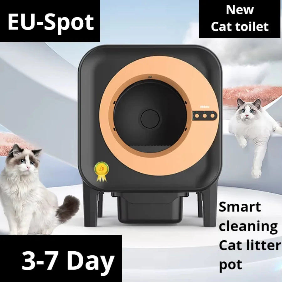 Kattenbak – Kattenbakken – Kattentoilet – Automatische Kattenbak – Zelfreinigende Kattenbak – Ruim 70L Binnenruimte – UV-Sterilisatie & Sensoren