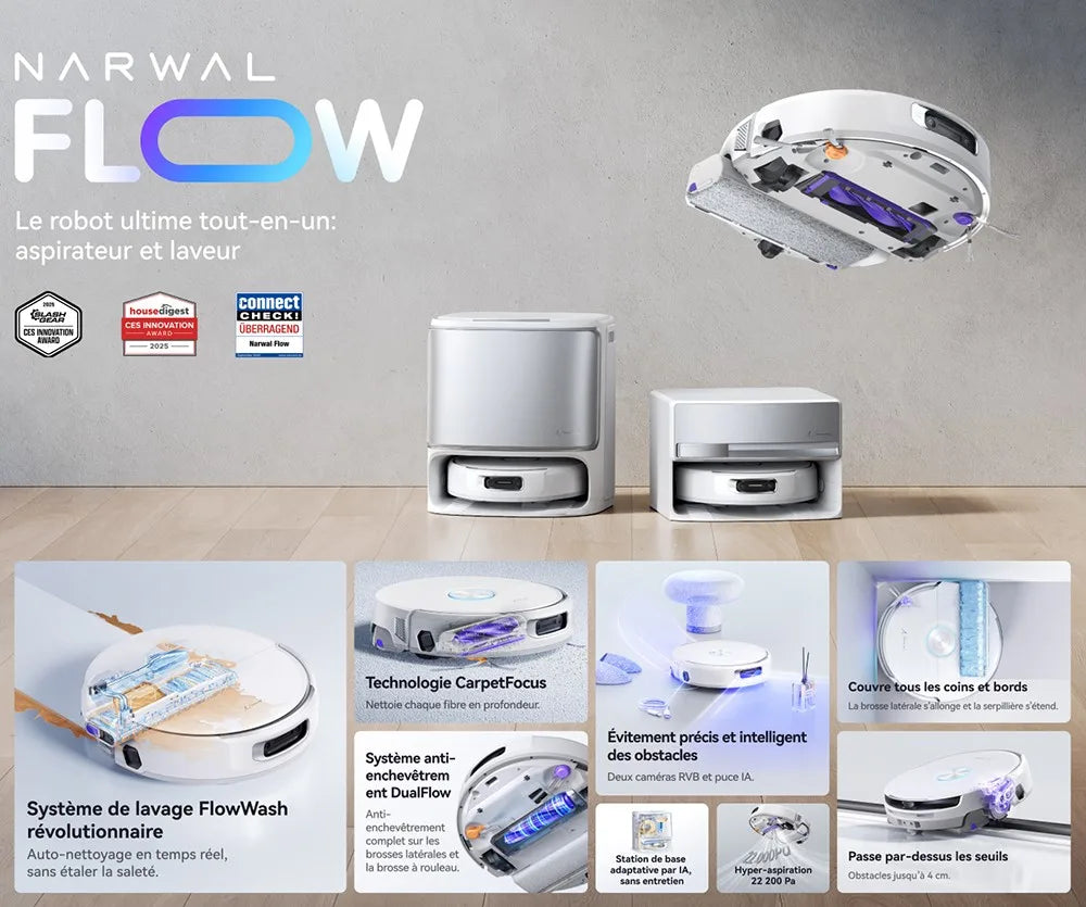 Robotstofzuiger – Robotstofzuiger met dweilfunctie – Robotvacuum – Stofzuigrobot – Zelfreinigend Dweilsysteem – Krachtige Zuigkracht 20.000Pa – Langdurige Batterij 6400mAh