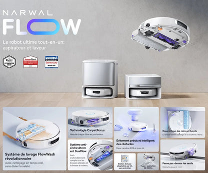 Robotstofzuiger – Robotstofzuiger met dweilfunctie – Robotvacuum – Stofzuigrobot – Zelfreinigend Dweilsysteem – Krachtige Zuigkracht 20.000Pa – Langdurige Batterij 6400mAh