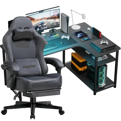 Gamestoel – Gaming Stoel – Bureaustoel – Racing Stoel – Game Chair – Verstelbare Zithoogte – 360° Draaibaar Met Zwenkwielen