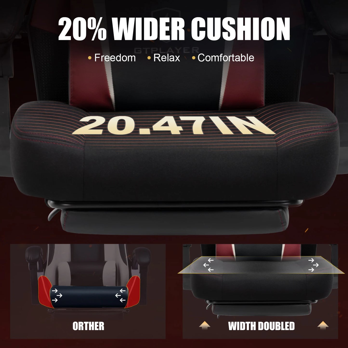 Gamingstoel – Gamestoel – Bureaustoel – Gaming Chair – Racestoel – Verstelbaar Tot 135° – Ademend Mesh Met Brede Zitting