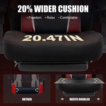 Gamingstoel – Gamestoel – Bureaustoel – Gaming Chair – Racestoel – Verstelbaar Tot 135° – Ademend Mesh Met Brede Zitting