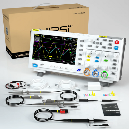 Oscilloscoop – Digitale Oscilloscoop – Signaalgenerator – Multimeter – Meetinstrument – 2-Kanaals 100 MHz Bandbreedte – 7-Inch HD LCD Scherm – Variant P4100 Probe
