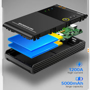 Lasmachine - Elektrische Lasser - Puntlasser - Draagbare Mini Puntlasmachine - met 1,8” LCD - 5000mAh - Verstelbare Doe-Het-Zelf Lasser - Zwart