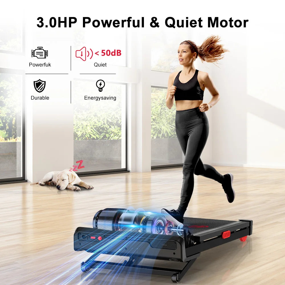 Loopband – Treadmill – Hardloopband – Wandelband – Loopmat – Verstelbare Hellingshoek – 3.0 PK Motor