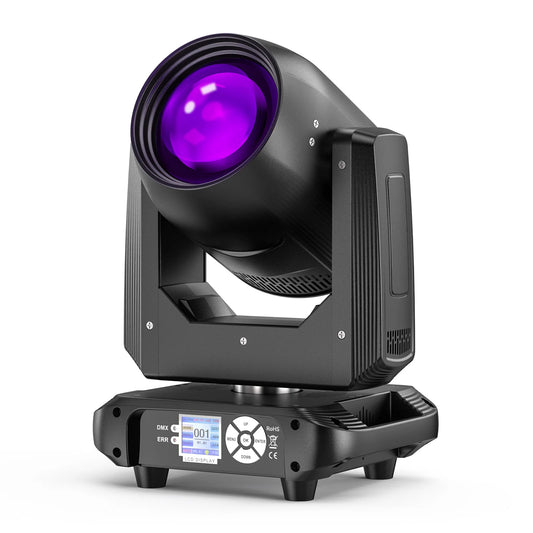 Moving Head LED Licht – DJ Verlichting – Podiumlamp – Showlicht – Party Licht – EU Plug – 200W LED Module – 18-Facet Prisma