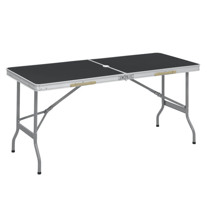 Klaptafel - Opvouwbare Tuintafel - Inklapbare Tafel - Vouwtafel - Buitenkamperen - Rechthoek - Metaal
