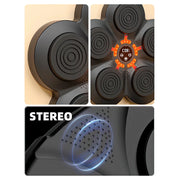 Music Boxing Machine - Music Boxing Machine voor de Muur - Interactieve Muur Boks Trainer met Bluetooth - Met 1 Paar Kinderhandschoenen - Zwart