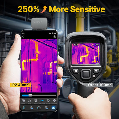 Warmtebeeldcamera – Thermische Camera – Infraroodcamera – Warmte Scanner – Compacte Warmtebeeldsensor – 256x192 Resolutie – 15x Zoom - ios kit